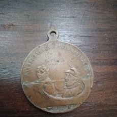 Medallas históricas: MEDALLA CONMEMORATIVA DEL PRIMER VUELO DEL ATLÁNTICO SUR EN 1922. PORTUGAL.. Lote 312920513