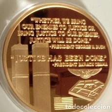 Medallas históricas: MONEDA ORO TORRES GEMELAS, DE LAS FUERZAS ESPECIALES NO TE PUEDES ESCONDER. Lote 321123413