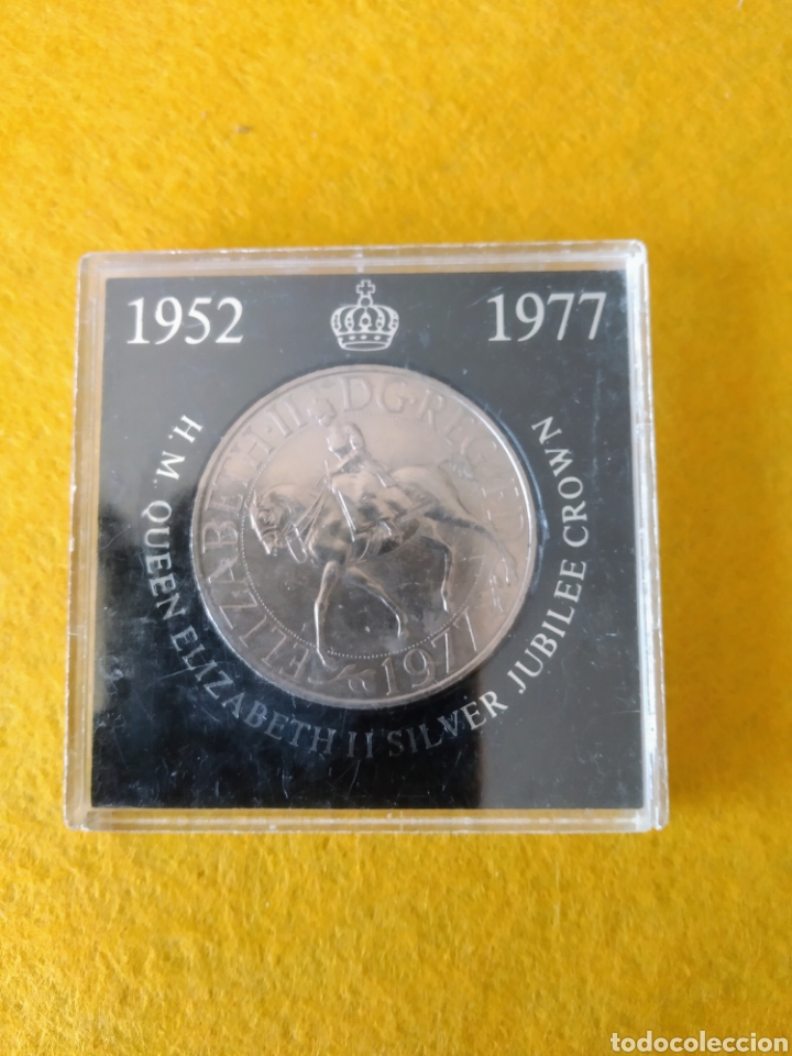 Medaglie storiche: MEDALLA DE H.M. QUEEN ELIZABETH SILVER JUBILEE CROWN 1952-1977 CON ESTUCHE