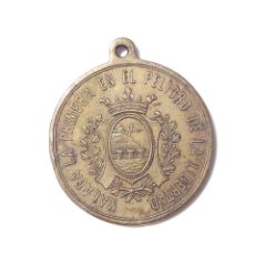 Medallas históricas: MEDALLA DEL IV CENTENARIO DE LA RECONQUISTA DE MALAGA POR LOS REYES CATOLICOS, EL 19 DE AGOSTO 1487. Lote 330118698