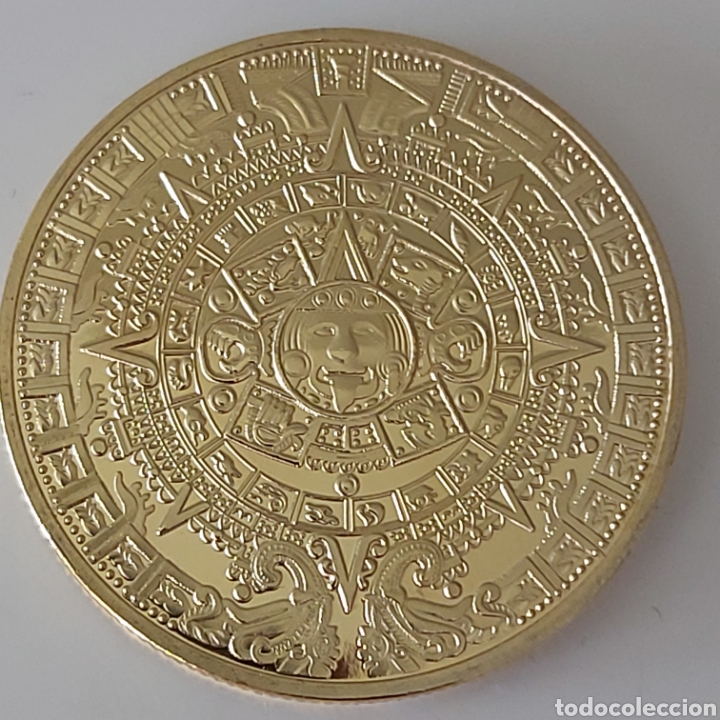 Medallas hist&oacute;ricas: MAGN&Iacute;FICA MONEDA DE ORO AZTECA. REF S3 M - Foto 2