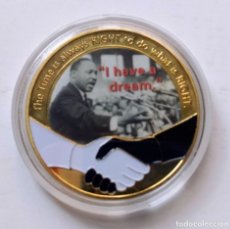Medallas históricas: MEDALLA CONMEMORATIVA EN HOMENAJE A MARTIN LUTHER KING 1929 - 1968