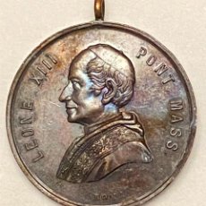 Medallas históricas: MEDALLA DEL VATICANO, ROMA, PAPA LEON XIII, MIDE 4,8 CMS DE DIAMETRO.