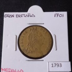 Medallas históricas: GRAN BRETAÑA MEDALLA 1701 JORGE III. Lote 348499688