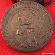 Medallas históricas: MEDALLA DE BRONCE DE LA EXPOSICIÓN ARAGONESA DE 1885 1886, 55 MM. DE DIÁMETRO. BUEN EJEMPLAR. VER. Lote 355089898