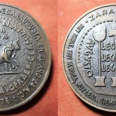 Medallas históricas: MEDALLA CONMEMORATIVA BIMILENARIO DE LA FUNDACIÓN DE LA CIUDAD DE ZARAGOZA. 1.976 NUMERADA. Lote 364213161