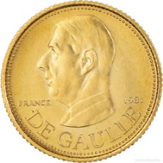Medallas históricas: [#1064650] FRANCIA, MEDALLA, CHARLES DE GAULLE, POLITICAL LEADERS, POLITICS, 1981, EBC+. Lote 364421411