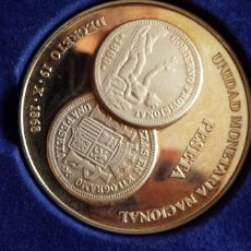Medallas históricas: MEDALLA DE PLATA PURA 999 - CREACION DE LA PESETA. Lote 365534486