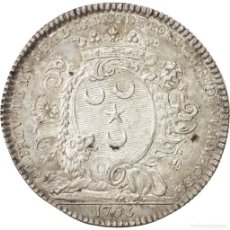 Medallas históricas: [#402334] FRANCIA, TOKEN, ROYAL, LOUIS XV, 1763, MBC+, PLATA, FEUARDENT:3732. Lote 365770986