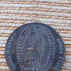 Medallas históricas: (TOKEN)(1904)(COBRE) GIGANTIC WHEEL EXPO IMPERIO DE LA INDIA LONDRES. Lote 373823124
