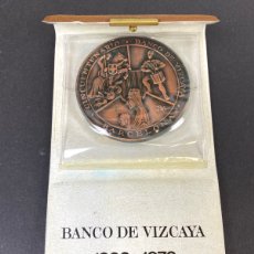 Medallas históricas: MEDALLA CINQUENTENARIO BANCO DE VIZCAYA 1922 - 1972 BARCELONA. CON SU FUNDA ORIGINAL