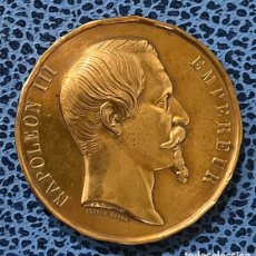 Medallas históricas: MEDALLA BRONCE: NAPOLEÓN III - EXPOSICIÓN UNIVERSAL DE PARÍS 1855