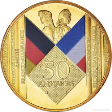 Medallas históricas: [#1100758] FRANCIA, MEDALLA, AMITIE FRANCO-ALLEMANDE, SC, GOLD PLATED. Lote 402131474