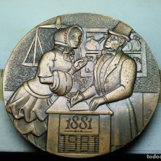 Medallas históricas: CENTENARIO BANCO DE SABADELL. (ELCOFREDELABUELO). Lote 402148519
