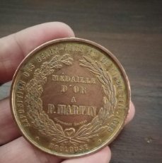 Medallas históricas: MEDALLA EN BRONCE DE EXPOSICIÓN BELLAS ARTES E INDUSTRIA DE FRANCIA. TOULOUSE 1858. MEDALLA DE ORO A. Lote 402164189