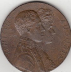 Medallas históricas: MEDALLA ALFONSO XIII: 1906 MADRID / UNION AUGUSTA - BODA REAL