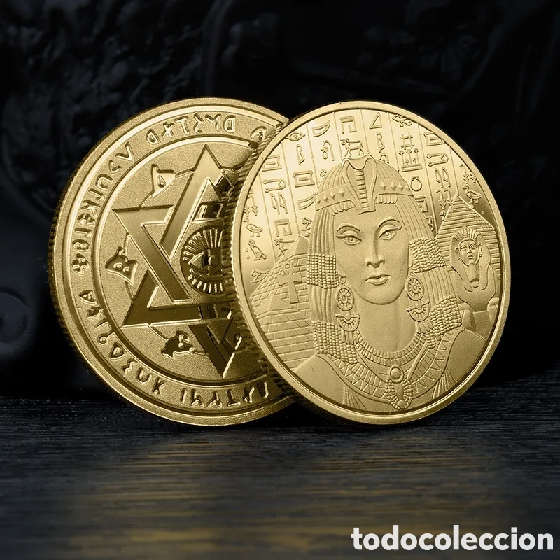 Medallas hist&oacute;ricas: FANT&Aacute;STICA MONEDA DE ORO DE CLEOPATRA. REF S1 CGM - Foto 1