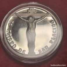 Medallas históricas: 1 ONZA DE PLATA PURA VELAZQUEZ PROOF EL CRISTO DE SAN PLACIDO CAPSULA 31,2 GR. 0,999 ORIGINAL EST