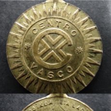 Medallas históricas: ANTIGUA MEDALLA INAUGURACION CENTRO VASCO DE BILBAO 1899 SABINO ARANA PNV NACIONALISMO JELTZALE