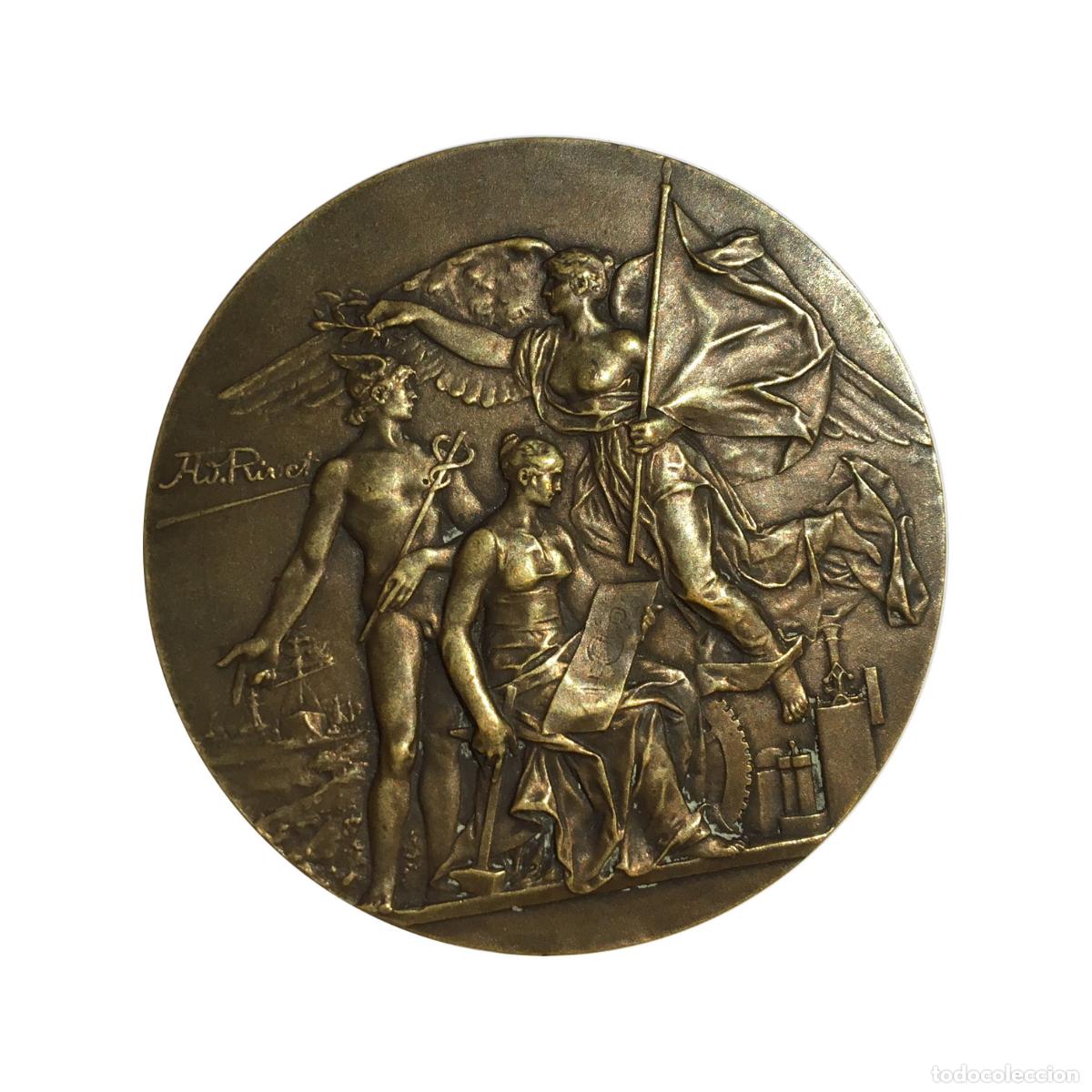 Medalhas hist&oacute;ricas: M&eacute;daille bronze Adolphe Rivet vers 1900