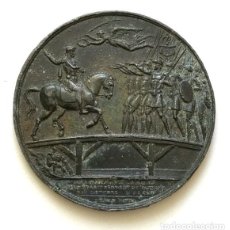 Medallas históricas: MEDALLA UNIFAZ. PRUEBA. NAPOLEÓN EN EL JURAMENTO DEL EJÉRCITO FRANCÉS EL 10/12/1805. GRABADOR DENON
