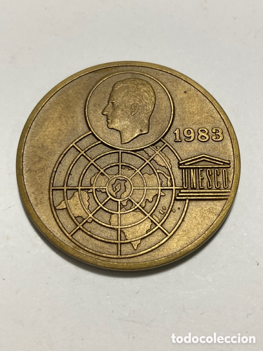 Medaglie storiche: MEDALLA PREMIO BOLIVAR AL REY 1983 POR LA UNESCO 40/AB1