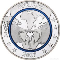 Medallas históricas: [#1162254] FRANCIA, MEDALLA, PLANÈTE BLEUE - AFRIQUE, 2017, FDC, PLATA