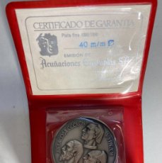 Medallas históricas: MEDALLA CONMEMORATIVA COLON PLATA 4MM PLATA1000/1000 PESO:25G