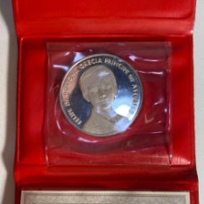 Medallas históricas: MEDALLA CONMEMORATIVA PRINCIPE ASTURIAS PLATA 4MM PLATA1000/1000 PESO:13G