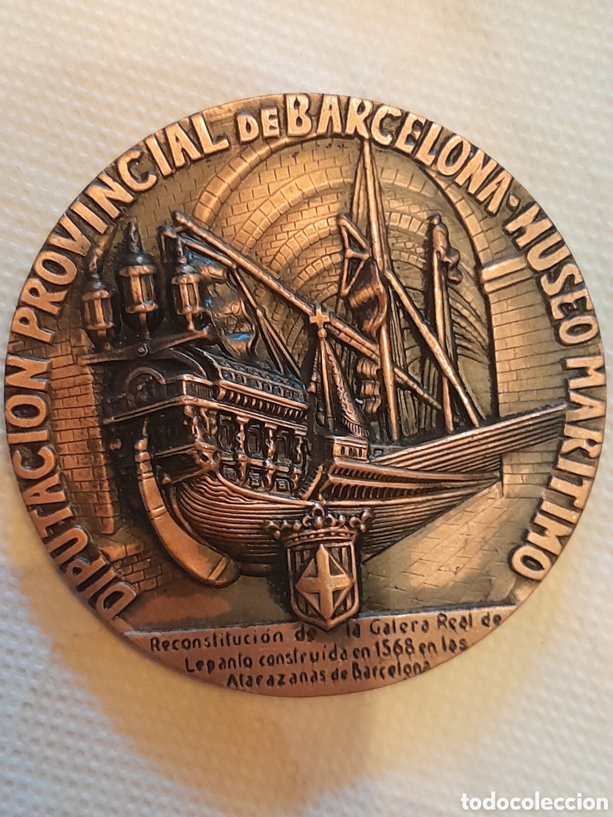 Medallas hist&oacute;ricas: Medalla museo mar&iacute;timo de Barcelona 1971 - Foto 1