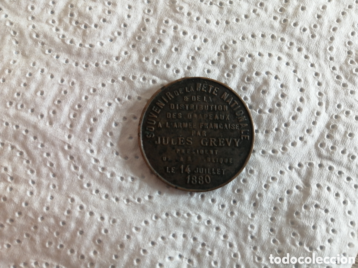 Medallas hist&oacute;ricas: Ficha Jules Grevy 1880 - Foto 2