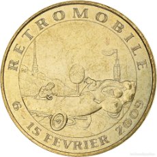 Medallas históricas: [#1280613] FRANCIA, TOURIST TOKEN, RÉTROMOBILE, 2009, MDP, NORDIC GOLD, EBC+