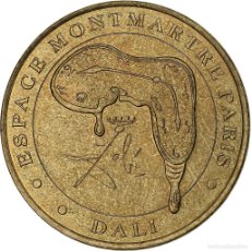 Medallas históricas: [#1280625] FRANCIA, TOURIST TOKEN, ESPACE MONTMARTRE, DALI, 2002, MDP, NORDIC GOLD, EBC+