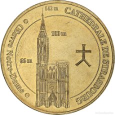 Medallas históricas: [#1280638] FRANCIA, TOURIST TOKEN, CATHÉDRALE DE STRASBOURG, 2005, MDP, NORDIC GOLD, SC