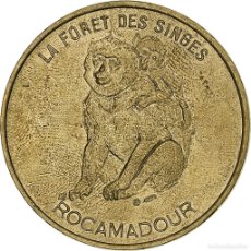 Medallas históricas: [#1280652] FRANCIA, TOURIST TOKEN, LA FORET DES SINGES, ROCAMADOUR, 2001, MDP, NORDIC GOLD