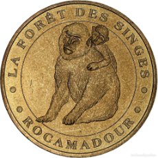 Medallas históricas: [#1280653] FRANCIA, TOURIST TOKEN, LA FORET DES SINGES, ROCAMADOUR, 2003, MDP, NORDIC GOLD
