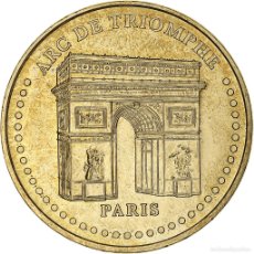 Medallas históricas: [#1280656] FRANCIA, TOURIST TOKEN, ARC DE TRIOMPHE, 2007, MDP, NORDIC GOLD, SC
