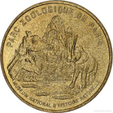 Medallas históricas: [#1280658] FRANCIA, TOURIST TOKEN, PARC ZOOLOGIQUE DE PARIS, 2001, MDP, NORDIC GOLD, SC