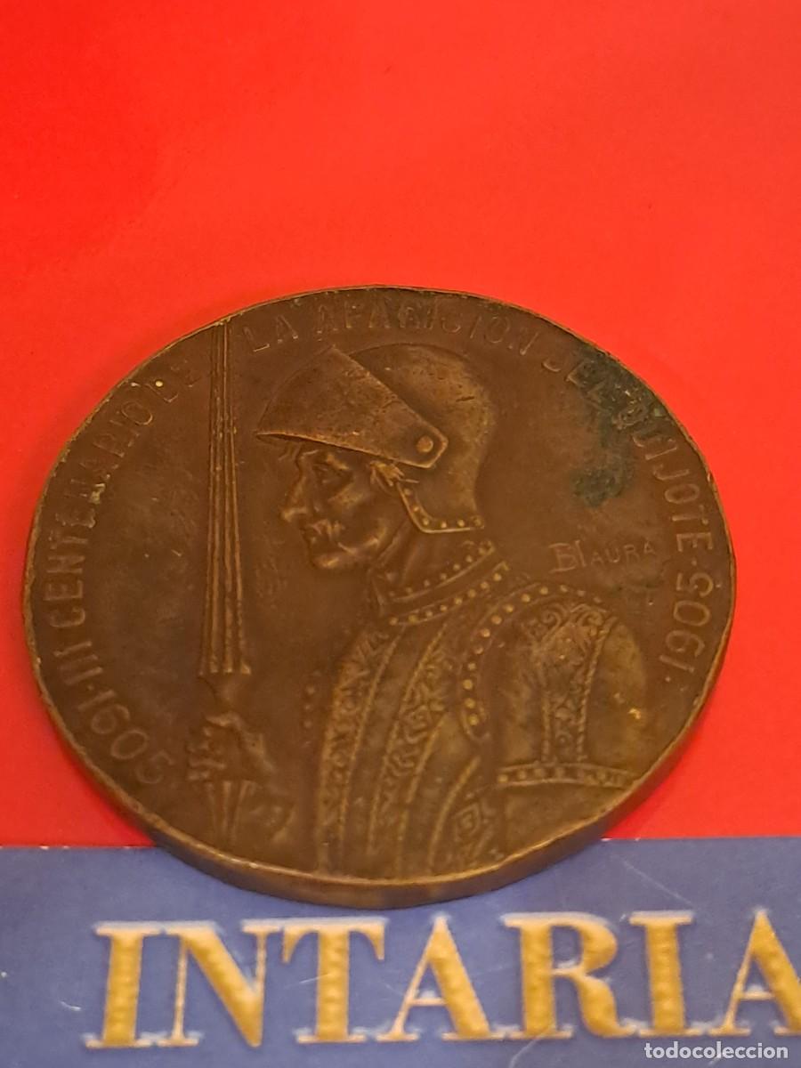Medallas hist&oacute;ricas: Medalla centenario Quijote - Foto 2