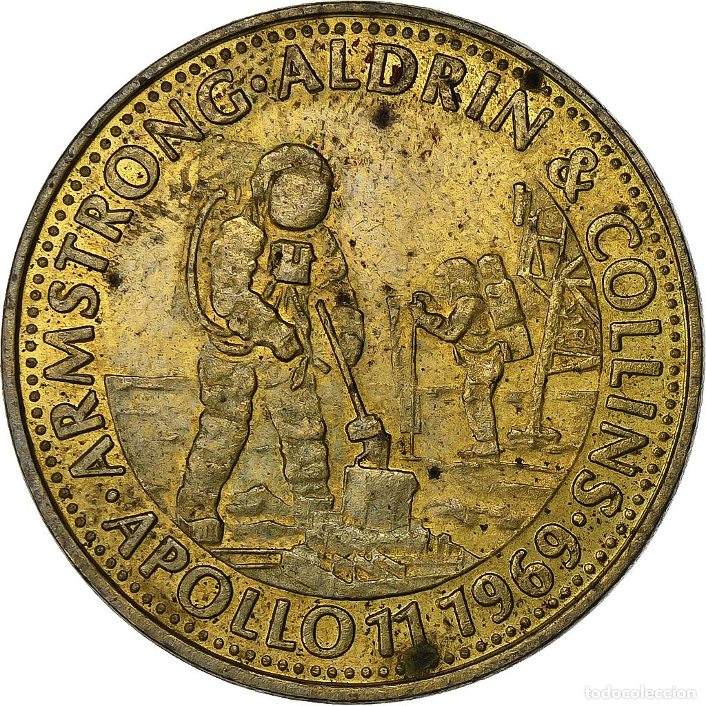 Medallas hist&oacute;ricas: [#1159238] Francia, Token, Collection Shell, Apollo 11, Sciences & Technologies, BC+ - Foto 1