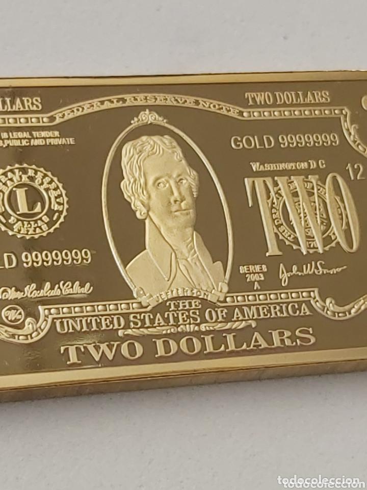 Medallas hist&oacute;ricas: EXCLUSIVO LINGOTE DE ORO DE 2 DOLARES - EDICI&Oacute;N LIMITADA -