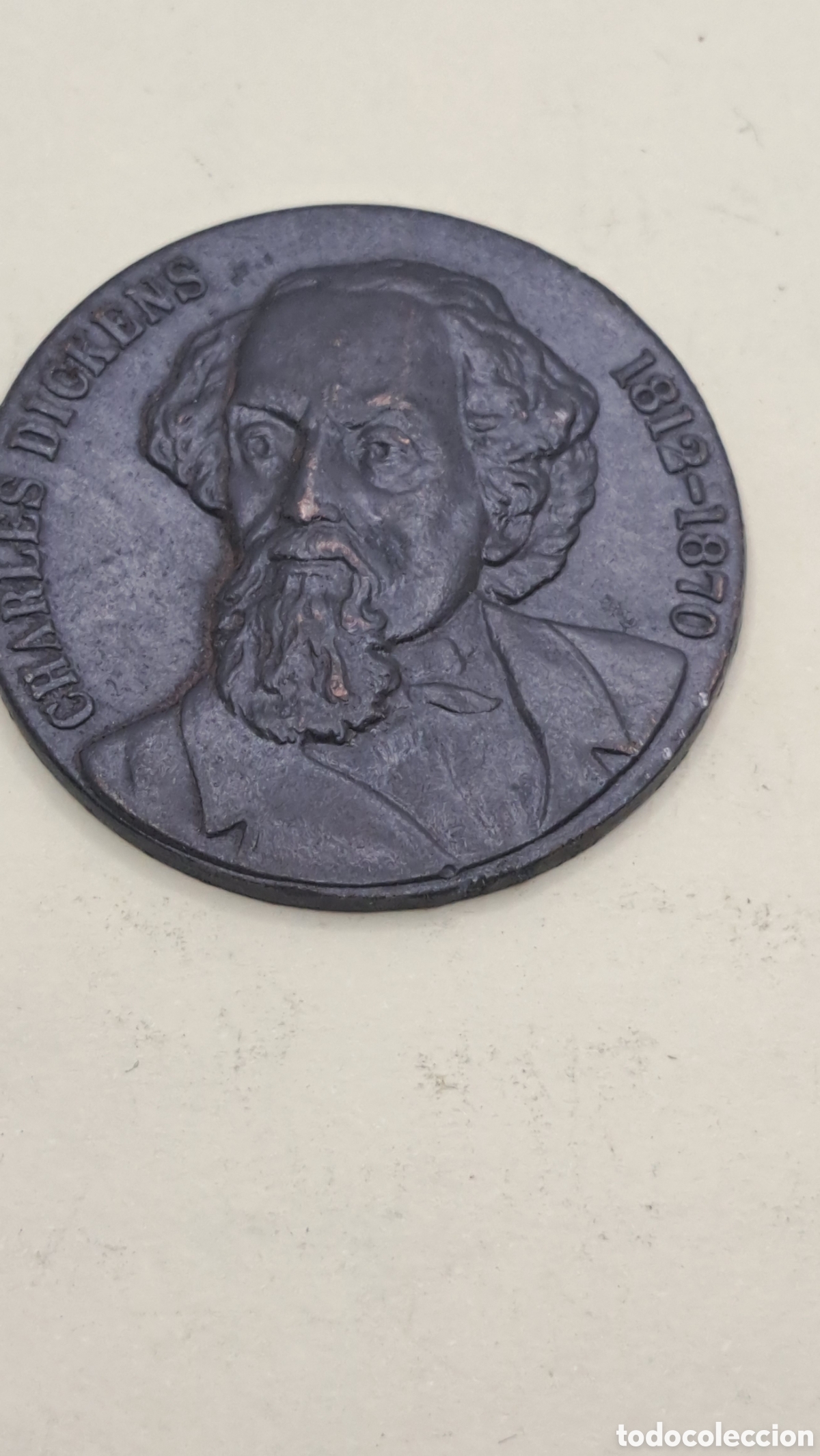 Medallas hist&oacute;ricas: Medalla de charles Dickens - Foto 1