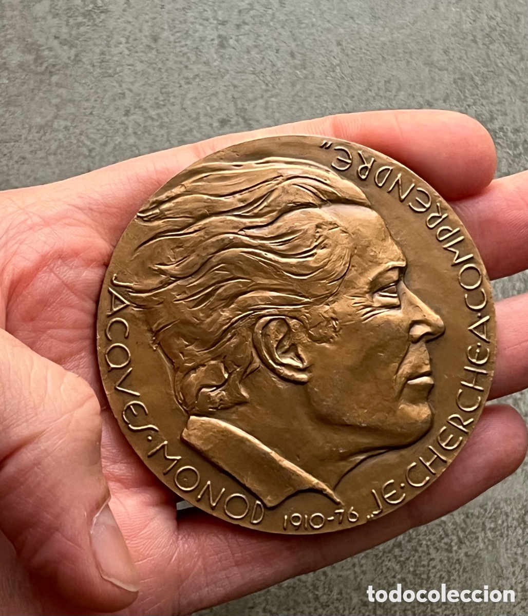 Medallas hist&oacute;ricas: Medalla Bronce Francesa Jacques Monod - Foto 1