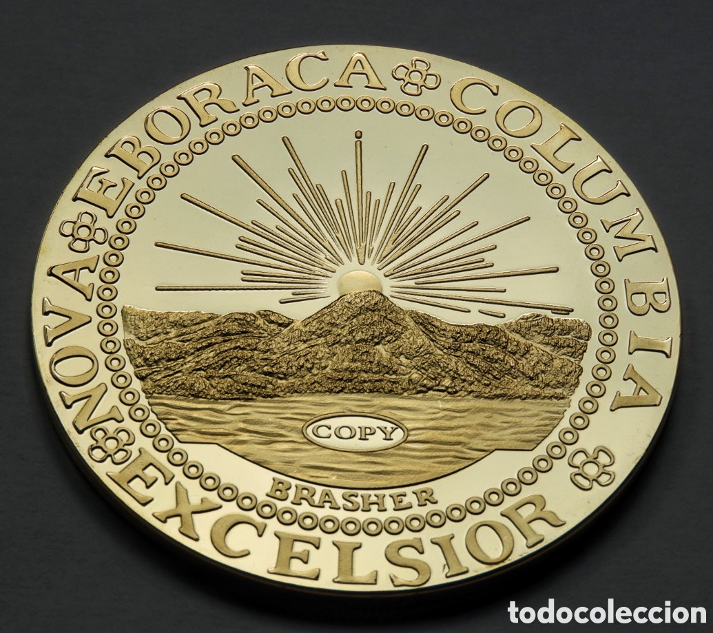 Medallas hist&oacute;ricas: Moneda Dobl&oacute;n de Brasher 1787 - Foto 1