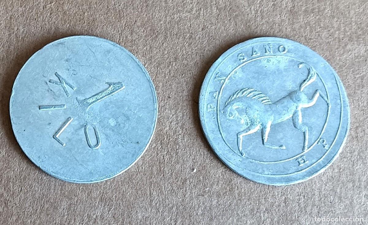 Medallas hist&oacute;ricas: 2 monedas Pan sano 1 kilo - Foto 1
