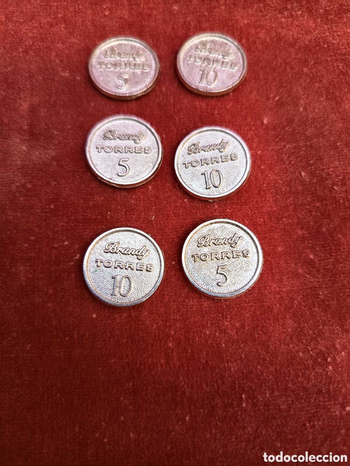 Medallas hist&oacute;ricas: Lote 6 monedas brandy torres 10 - Foto 2