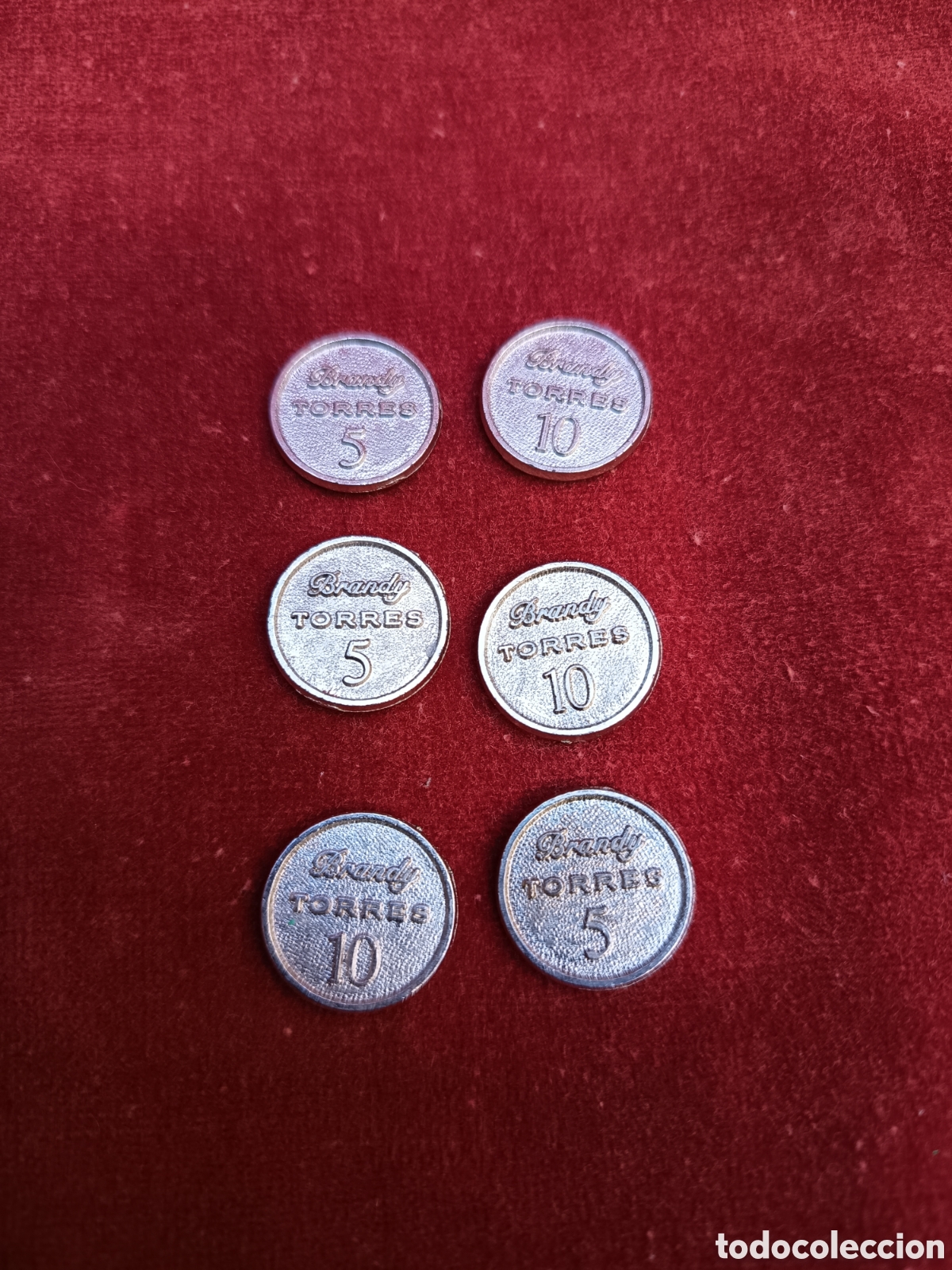 Medallas hist&oacute;ricas: Lote 6 monedas brandy torres 10 - Foto 1