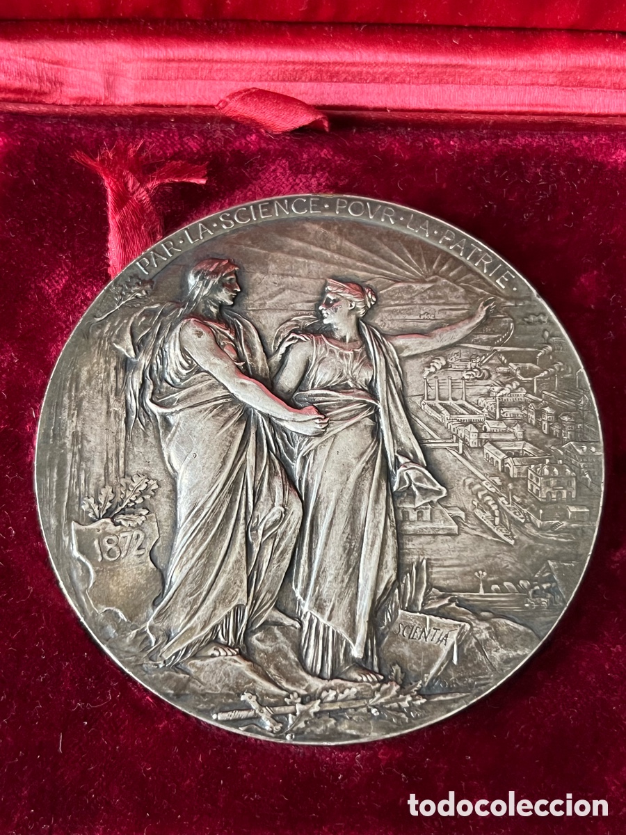 Medallas hist&oacute;ricas: Medalla de bronce 1872 AFAS - Foto 3