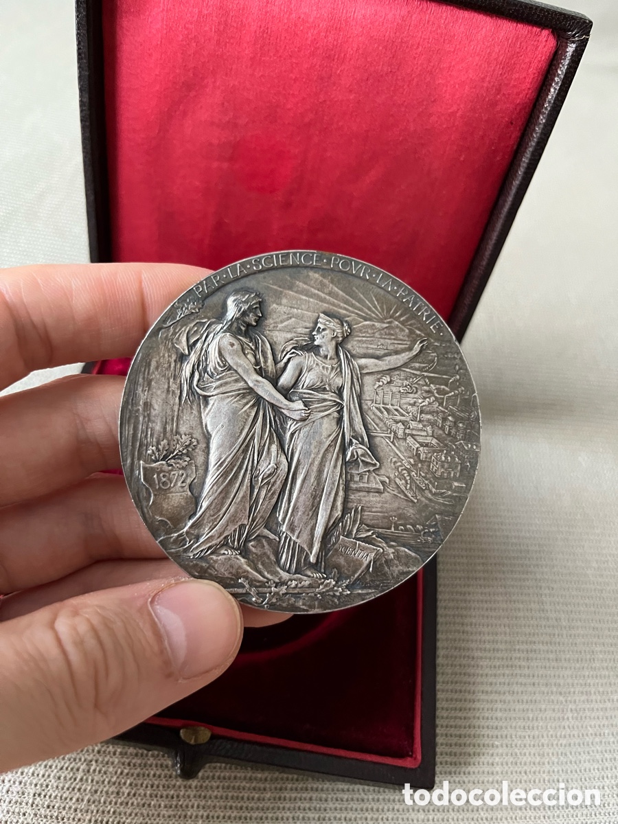 Medallas hist&oacute;ricas: Medalla de bronce 1872 AFAS - Foto 4