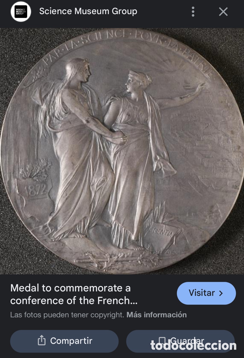 Medallas hist&oacute;ricas: Medalla de bronce 1872 AFAS - Foto 13